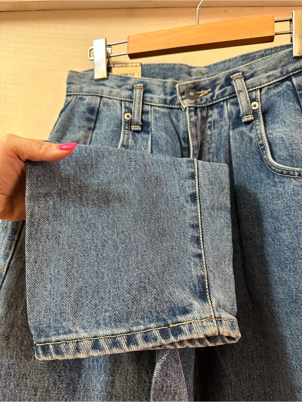 Vintage Edwin French Baggy Jeans NWT Made in Canada Women’s Size 6 Denim - Picture 3 of 7